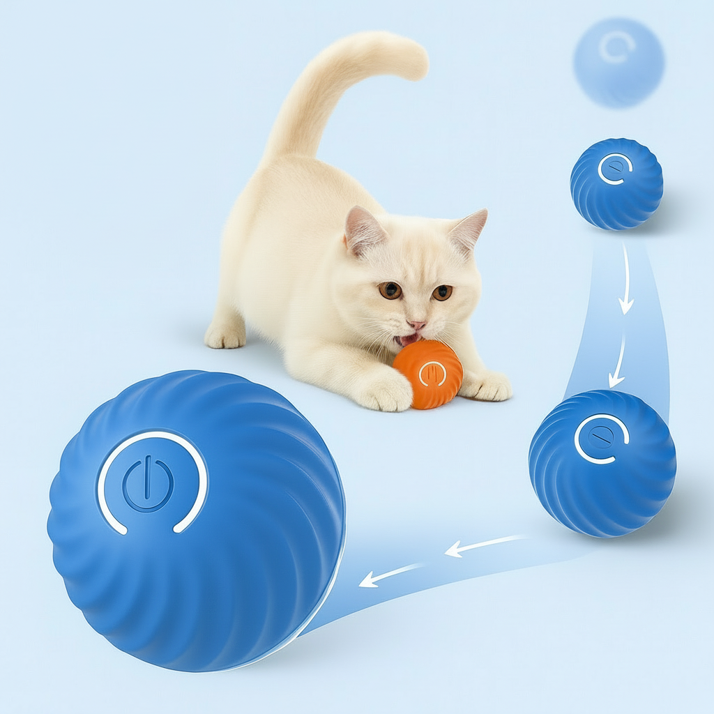 Dog Toy Ball Automatic Moving Bouncing Rolling Ball USB Smart puppy Interactive Dog Chew Toy Ball