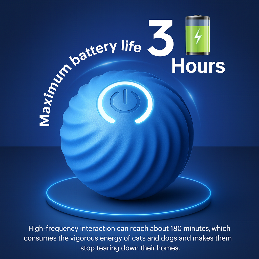 Dog Toy Ball Automatic Moving Bouncing Rolling Ball USB Smart puppy Interactive Dog Chew Toy Ball