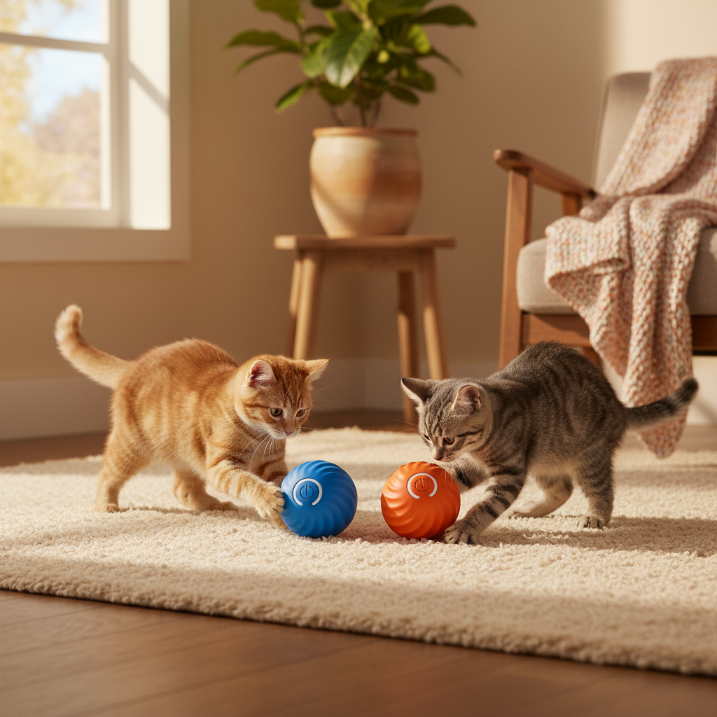 Dog Toy Ball Automatic Moving Bouncing Rolling Ball USB Smart puppy Interactive Dog Chew Toy Ball